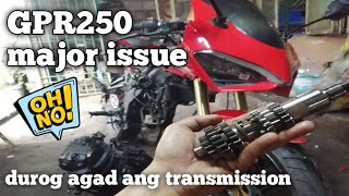 GPR 250 motorstar explorer MAJOR ISSUE na encounter namin  durog ang transmission [upl. by Wixted]