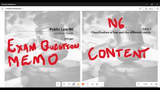 Public Law N6 Module 4 Classification of law and different courts [upl. by Rialcnis]