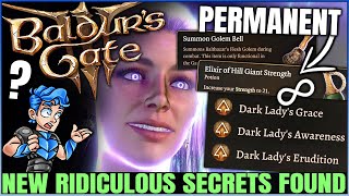 Baldurs Gate 3  5 STAT BUFF INFINITE GOLEM BELL TRICK PERMANENT HILL GIANT  15 New Secrets [upl. by Aihseyn]