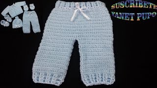 COMO TEJER PANTALONES PARA BEBÉ 🧶🍼 [upl. by Clower112]