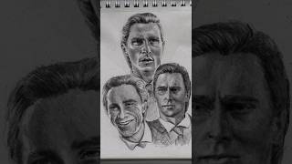 Testing my new graphite pencils traditionalart portraitstudy patrickbateman [upl. by Hsaka]