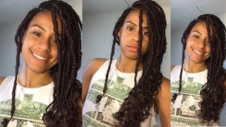 HOW TO GODDESS FAUX LOCS WITH KANEKALON HAIR 🙈🔥 [upl. by Ardnassac]