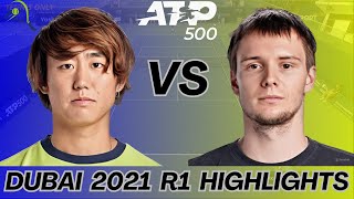 Yoshihito Nishioka 西岡良仁 vs Alexander Bublik  Highlights [upl. by Staley]