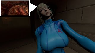 SFM A Psychic Tentacle Alien Takes Over Samus Brain [upl. by Ellevehc]