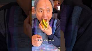 Korean Parents try Chicago Hot dogs and Italian Beef for the First Time chicago chicagofood [upl. by Eanel]