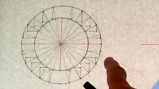 Drawing an Ellipse using Circles and Trammel Methods [upl. by Eibot]