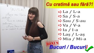 Cu cratimă sau fără  Lecția de Română [upl. by Wu]