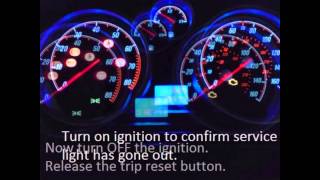 How to reset service light indicator Opel Zafira A05 2005  2011 [upl. by Zimmermann]