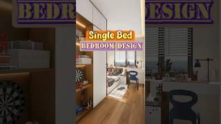 Single Bedroom Ideas Small Space Big Style MAXIMIZE Your Room 3d home interiordesign [upl. by Arda216]