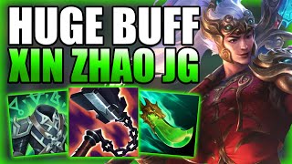 RIOT JUST GAVE XIN ZHAO JUNGLE SOME HUGE BUFFS amp MADE HIM OP  Gameplay Guide League of Legends [upl. by Aramoy291]