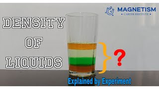 Density of liquids experiment  Density of liquids Practical Magnetism  Class 9 density experiment [upl. by Aiahc687]