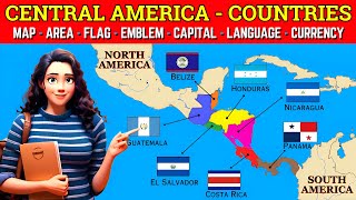 Central America Explained  Central American Countries  Geography  geography [upl. by Regnig]