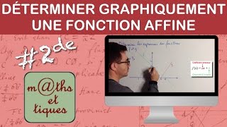 Déterminer graphiquement une fonction affine  Seconde [upl. by Yecart]