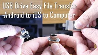 Easy Transfer 3 in 1 OTG USB Flash Drive for Android iPhone amp Computer [upl. by Ribaj867]