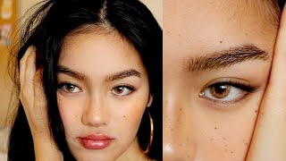 NATURAL BUSHY BROW TUTORIAL  Jessica Vu [upl. by Nugesulo]