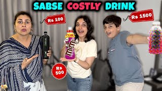 SABSE COSTLY DRINK  Aayu and Pihu Show [upl. by Zinn]