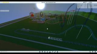 How to make corkscrew in theme park tycoon 2 [upl. by Anelrahc]