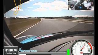 Craig Lowndes Audi R8LMS lap of Phillip Island 13018 [upl. by Otrebire]