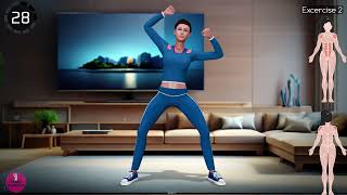 1Minute Workout  High Energy Standing Zumba Z 42 [upl. by Fritzie294]