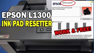 How To Reset Epson L1300 With Resetter FOR FREE [upl. by Liborio]