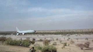 French KC135 Crazy Low Level Flyby [upl. by Narrat]