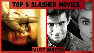 Top 5 Slasher Horror Movies  Slasher List [upl. by Aneerehs]