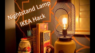 Making a nightstandbedside lamp concrete base for an Ikea hack [upl. by Nennahs50]