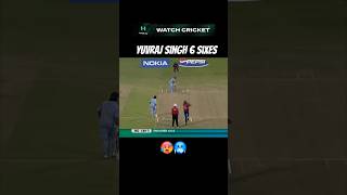 Yuvraj singh bashed broad by smashing 6 sixes shorts cricket cricketlover [upl. by Ahsenhoj]