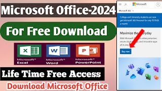 How To Download Microsoft Office 2021 For Free  Ms Word Download Free  Word Excel PowerPoint [upl. by Hsivat]