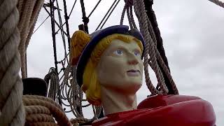 Duyfken prepares for The Australian Wooden Boat Festival Feb1013 2023 Hobart with a shakedown sail [upl. by Eellek366]