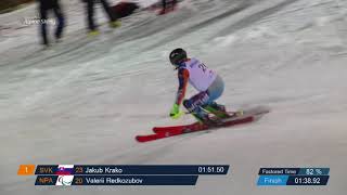 Valerii Redkozubov 1st mens Slalom VI  2018 World Cup Zagreb [upl. by Ahtimat874]