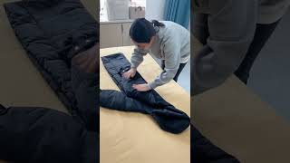 Best 3 ways to fold jacket Coat  Clothes folding hacks  How to fold clothes clothfolding [upl. by Daeriam]