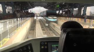 Porsche Mumbai Monorail Driver Cabin View Coverage with an amazing termination at Chembur Mumbai [upl. by Araldo]