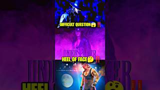 WWE Undertaker Heel or Face🤔‼️romanregins wwe shorts [upl. by Gemina972]