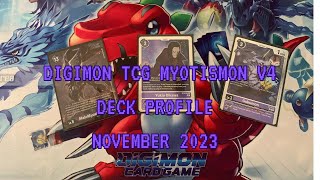 Digimon TCG Myotismon V4 Deck Profile Regional Championship [upl. by Lili]