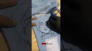 Pantalones pintados a mano maisafreestyle jujutsukaisen yujiitadori [upl. by Redd]