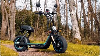 BOGIST M5 MAX portable emotorcycle 1000W 48V 15Ah Capacity comfortable electric scooter [upl. by Ainig]