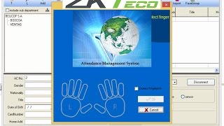 3 Sincronizar la hora del biométrico zkteko zksoftware en attendance management zktime [upl. by Amora]