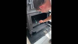 ALP SOBA SANAYİ EFE1 DÖKÜM ŞÖMİNE ODUN SOBASI İNCELEME  CAST İRON FİREPLACE STOVE OVERWİEW [upl. by Elon535]