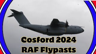 Cosford Airshow  RAF Flypasts 2024 [upl. by Torhert]