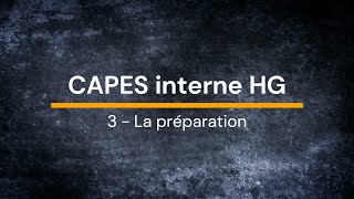 Webinaire CAPES int 3 ‐ Organisation [upl. by Neerual]