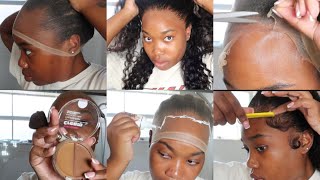 MELT THAT WIG EASY STEP BY STEP BEGINNER FRIENDLY TECHNIQUES  HOW TO HOLD ME DOWN ADHESIVE SPORT [upl. by Dadivitan]