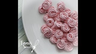 Royal Icing Rose Swirls by Emmas Sweets [upl. by Trometer]