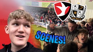 SCENES IN FIVE GOAL THRILLER AS CHELTENHAM WIN AGAIN Cheltenham Town Vs Port Vale Matchday Vlog [upl. by Ruhtracam857]