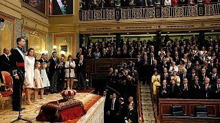 Felipe VI sworn in as king of Spain  official ceremony [upl. by Llertrac]