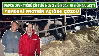 Kepçe Operatörü Çiftliğinde 3 Sığırdan 70 Sığıra Ulaştı  Yemdeki Protein Açığını Çözdü [upl. by Dunstan]