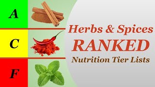 Nutrition Tier Lists Herbs amp Spices [upl. by Clyte]