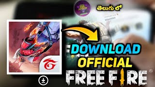 How To Download Free Fire Official  Free fire ela download cheyali  Free Fire Telugu  MBG ARMY [upl. by Neeli]