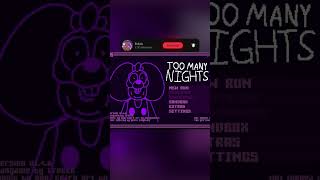 You NEED To Play This FNAF Fan Game Too Many Nights shorts [upl. by Stanislaus]