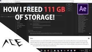 After Effects Tutorial  How to Actually Clear Media and Disk Cache [upl. by Twitt998]